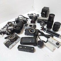 T3）１円〜　ジャンクカメラまとめ売り　機械　金属　MINOLTA OLYMPUS Canon フィルムカメラ　一眼レフ　レンジファインダー　光学　大量_画像1