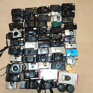 Ｔ５）１円〜　ジャンクカメラまとめ売り　大量セット　光学 コンパクトカメラ フィルムカメラ MINOLTA OLYMPUS PENTAX Canon Nikon