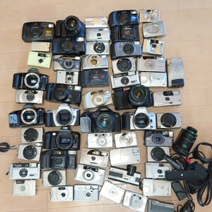 H3)1 jpy ~ Junk camera set sale Canon PENTAX FUJIFILM OLYMPUS MINOLTA Nikon compact camera film optics large amount set 