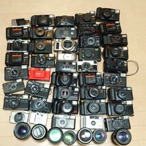 C8）１円スタート　ジャンクカメラまとめ売り Canon PENTAX MINOLTA OLYMPUS 光学　大量 コンパクトカメラ フィルムカメラ レンズ_画像1