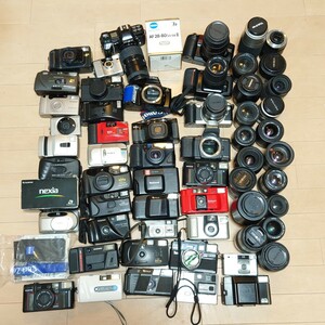 C9）１円〜　ジャンクカメラまとめ売り OLYMPUS Canon PENTAX FUJIFILM MINOLTA Nikon　光学　大量 フィルムカメラ　コンパクト