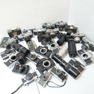 Z2）１円〜　ジャンクカメラまとめ売り　機械　金属　光学　大量 Canon MINOLTA PENTAX OLYMPUS KONICA　フィルムカメラ　コンパクト　一眼