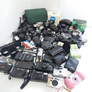 a2)1 иен старт Junk камера продажа комплектом много оптика Canon MINOLTA OLYMPUS PENTAX Canon пленочный фотоаппарат compact 