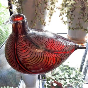 稀少!!　「 Pheasant - Green / Red 」 イッタラ バード　iittala Birds by Oiva Toikka　