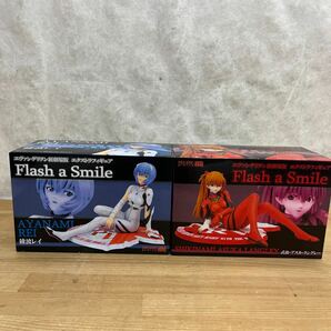 W11◇ セガ ヱヴァンゲリヲン新劇場版 エクストラフィギュア Flash a Smile 全2種セット アスカ＆レイ 240514の画像1