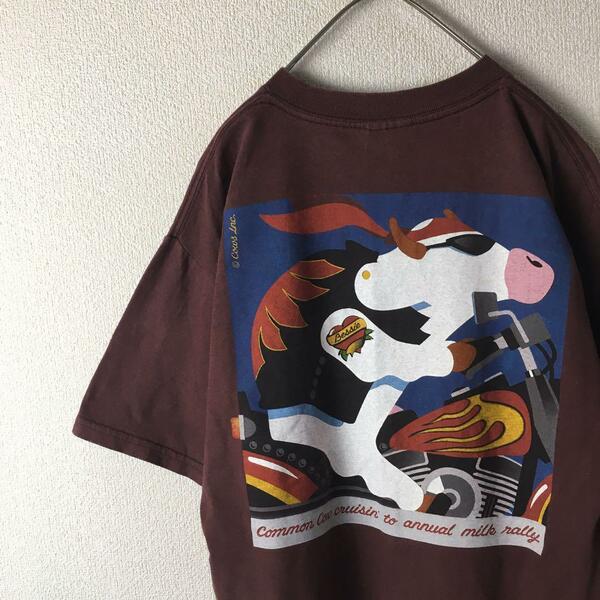 A1 タルテックス　Tシャツ 半袖　バックプリント　Mメンズ