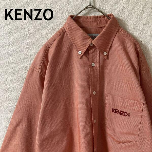 L3KENZO golfボタンダウンシャツ　コットンゆったり　サイズ3 L程度