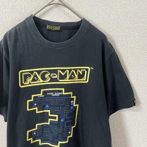 Z1 パックマン　tシャツ 半袖　レトロゲーム　古着　Mメンズ タイト目