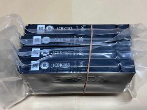 EPSON 純正インク ICBK83 4本セット