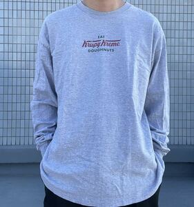 Krispy Kreme ロングスリーブTシャツXL グレーVINTAGE