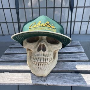 Cabela's 2トーンキャップ ベージュxグリーンVINTAGE