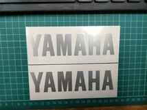 ヤマハ YAMAHA ステッカー 2枚セット 140mm×35mm サイズ・カラー・字体変更可能！！ タンク サイドカバー カウルなどにも_画像4