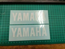 ヤマハ YAMAHA ステッカー 2枚セット 140mm×35mm サイズ・カラー・字体変更可能！！ タンク サイドカバー カウルなどにも_画像1