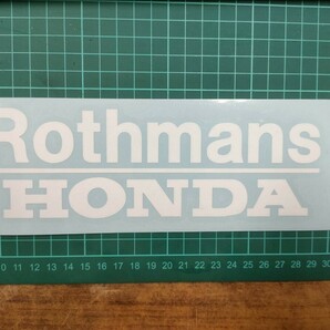 ロスマンズ ステッカー デカール ロゴ NSR250R MC18 MC21 MC28 Rothmans HONDA HRC 200×65mm の画像1
