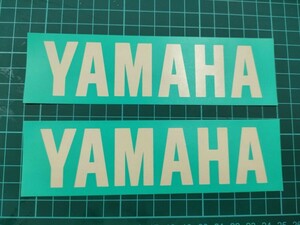 ヤマハ YAMAHA ステッカー 2枚セット 枠文字 抜き文字 切り抜き マスキング等に 160mm×45mm サイズ・カラー・字体変更可能 