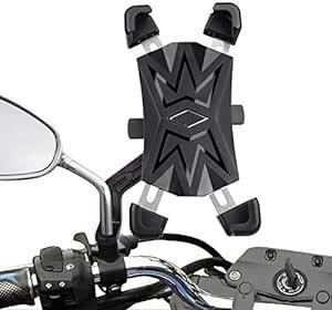 HASAGEI バイク スマホ ホルダー 自転車用 携帯ホルダー 最新改良 自動ロック 片手操作 落下防止 振れ止め 360°回転