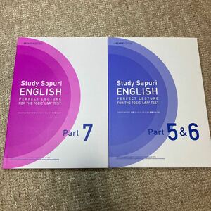 【未使用】スタディサプリ TOEIC L＆R TEST対策コース パーフェクト講義 テキストセット 計2冊 関正生【 送料230円】