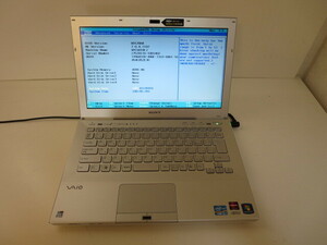 SONY■VAIO■Sシリーズ■CORE i3■13.3ワイド■VPCSB■VPCSB18FJ■ホワイト■PCG41218N■BIOS確認済■通電確認済■本体のみ■フルフラット