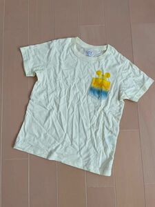 美品 UNIQLO kids ユニクロ キッズ 半袖 Tシャツ ミッキー イエロー 120cm