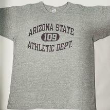 80's トリコタグ後期 チャンピオン Tシャツ 3段プリント 88%コットン 12％レーヨン ヴィンテージ Tee ARIZONA STATE ATHLETIC DEPT USA製_画像1