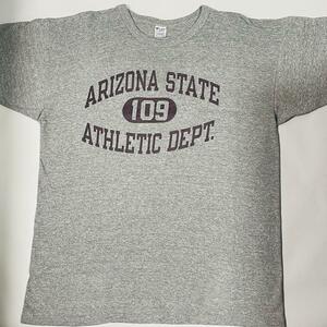 80's トリコタグ後期 チャンピオン Tシャツ 3段プリント 88%コットン 12％レーヨン ヴィンテージ Tee ARIZONA STATE ATHLETIC DEPT USA製