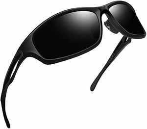 [Joopin] サングラス メンズ偏光サングラス スポーツサングラス UV400 紫外線カット 抗衝撃 軽量メタル 運転 自 転