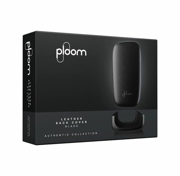 プルームエックス（Ploom X）アドバンスド　レザー・バックカバー高級レザー　＜ブラック＞ 新品未開封　即日発送♪