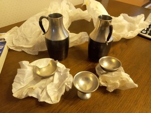 送料レターパック520円　錫製品 酒器 盃 ぐいのみ 伝統工芸品 現状品