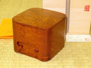 ^ pine . Kiyoshi . work .. lacquer finish . circle shogi piece box ^. also box attaching / new goods 