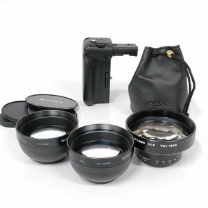 Sony parts tere conversion lens VCL-2052K, VCL-1556 other accessory 4 point set summarize * junk [8828TMC]