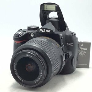  camera Nikon D5000 / AF-S DX Nikkor 18-55mm F3.5-5.6 G VR digital single‐lens reflex set goods present condition goods [1700HJ]