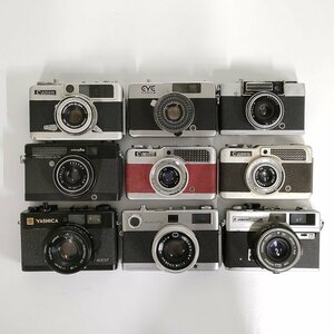 Canon demi EE17 / Yashica Electro CCN / Konica EYE range finder 9 point set summarize * junk [8855TMC]