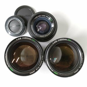 FUJIFILM X-FUJINON 200mm f4.5 DM , 43-75mm f3.5-4.5 DM MFレンズ 3点セット まとめ ●ジャンク品 [8881TMC]