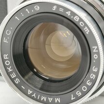 カメラ Mamiya SEKOR F.C. 4.8cm 48mm F1.9 レンジファインダー 本体 ジャンク品 [7815KC]_画像2
