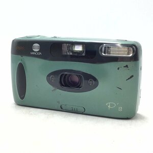 カメラ Minolta P's グリーン コンパクト 本体 現状品 [8245KC]