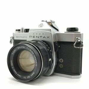 カメラ Pentax SPOTMATIC SP / Super-Takumar 55mm F1.8 一眼レフ セット品 ジャンク品 [7863KC]