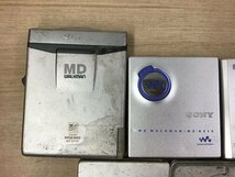 SONY MZ-EP10 MZ-E520 他 ソニー MDプレーヤー WALKMAN MDウォークマン 7点セット◆ジャンク品 [4321W]_画像2