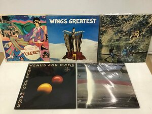 LP BEATLES WINGS ポールマッカートニー レコード まとめ 5点セット [1085EH]