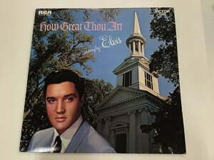 美品 LP / ELVIS PRESLEY / HOW GREAT THOU ART AS SUNG / US盤 [0787RS]