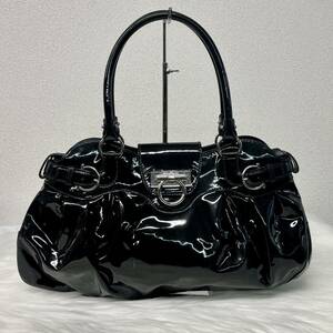 【１円から】Salvatore Ferragamo フェラガモ ハンドバッグ ショルダーバッグ　肩がけ　ガンチーニ 黒　シルバー金具