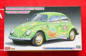 複数落札送料お得 限定 LIMITED EDITION 1/24 フォルクスワーゲン VOLKSWAGEN BEETLE ビートル タイプ1 フラワーパワー ハセガワ hasegawa