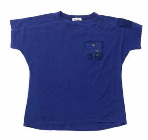  impact price![ strongest military model!][AVIREX Belle Avirex bell ] short sleeves tops [ size F] blue N-O81