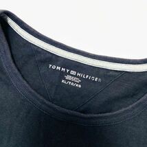 衝撃プライス！【サイズXL！】【大人ベーシックモデル】【TOMMY HILFIGER トミーヒルフィガー】オリジナルロゴ 半袖Tシャツ ブラック N-Q74_画像3