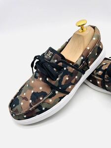  impact price![ everlastingly love be . road model!]. be established camouflage![DC] fine quality deck shoes / khaki Brown camouflage pattern /jp25cm