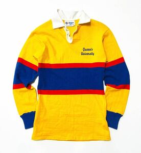 衝撃プライス！【入手困難希少ビンテージモデル！カナダ製！】【Athletic Knit アスレチックニット】ラガーシャツ 古着【サイズXS】N-R17