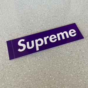 【5.7cm×20.3cm】Supreme シュプリーム Box Logo ステッカー 紫1枚 即決【正規品】