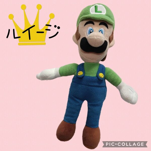 【Nintendo】ルイージ　人形　ぬいぐるみ　スーパーマリオ　28cm