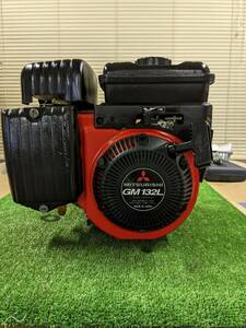 Mitsubishi　MITSUBISHI　GM132L　ガソリン　engine　４馬力　発動機　中古　実働　送料無料　OHV　４サイクル　General　動力