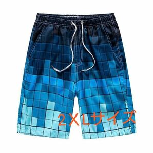 メンズ 水着 海パン 短パン ビーチウェア アウトドア 速乾 2XL