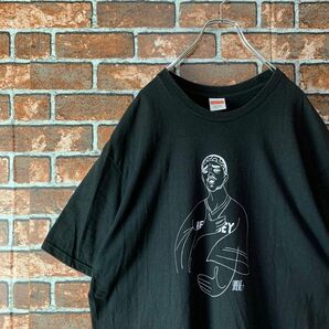 【即完売】シュプリーム　USA製　全面プリント　アートロゴ　ブラック　Tシャツ